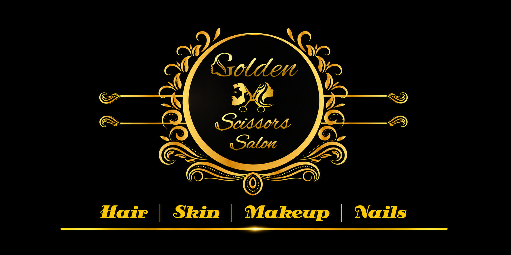 Golden Scissors Salon logo